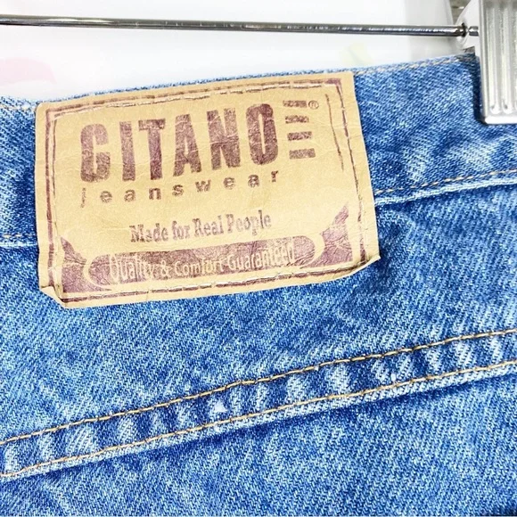 Vintage Gitano Medium Wash High Waist Mom Denim Jeans 16 - Picture 10 of 13